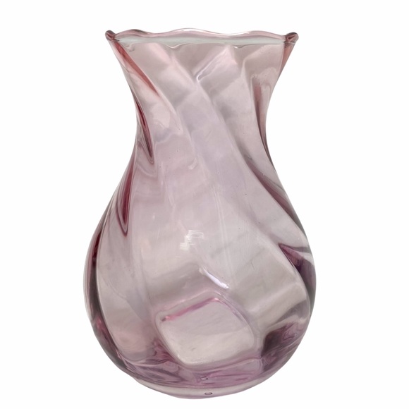 Pink Glass Vase 5" Small - Picture 2 of 8